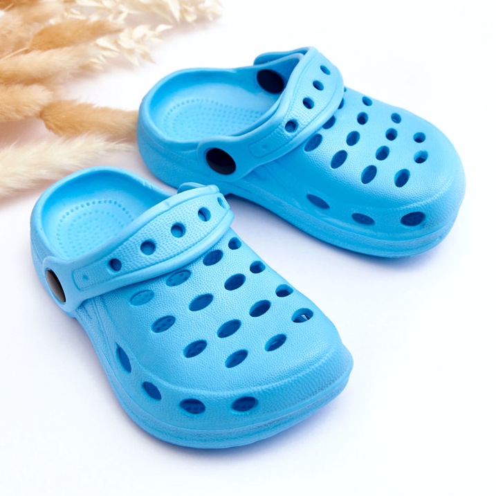 Infradito in schiuma azzurra blu 2
