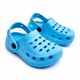 Infradito in schiuma azzurra blu 1