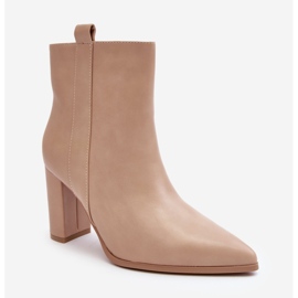 Stivaletti Da Donna In Pelle Beige Vevine 1