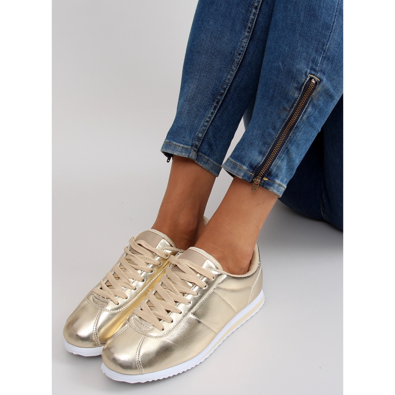 Scarpe sportive testurizzate 8849 oro d'oro 1