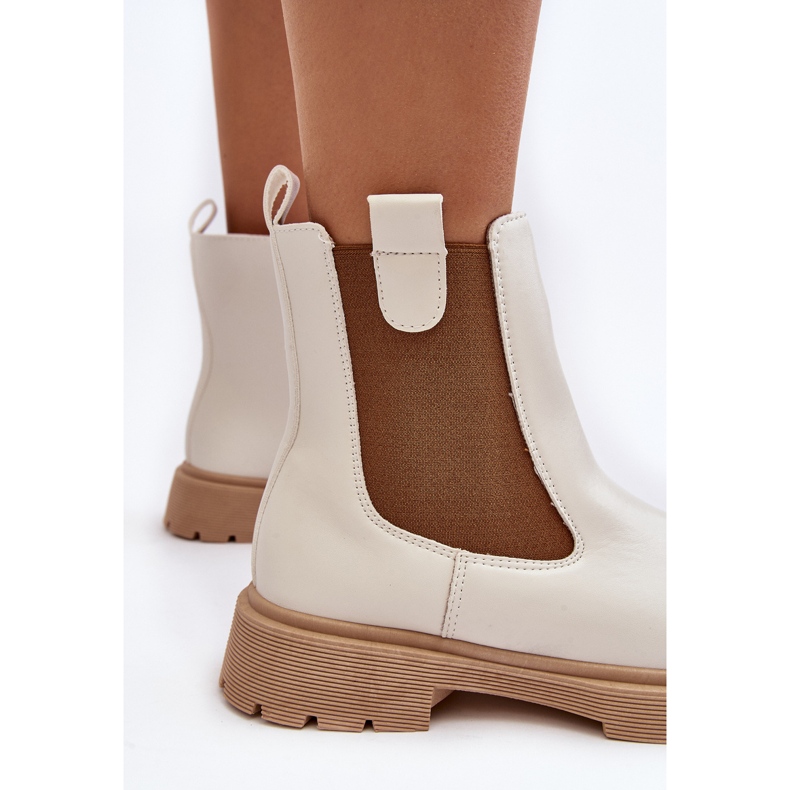 Stivaletti Chelsea da donna con cerniera, Ramhel Bianco 1