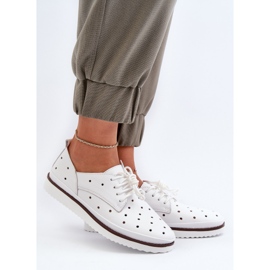 Scarpe da Donna in Pelle Bianche S.Barski LR182 bianca 2