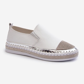 S.Barski Scarpe da Donna in Pelle con Plateau Bianche D&amp;A LR370 bianca 1