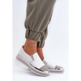 S.Barski Scarpe da Donna in Pelle con Plateau Bianche D&amp;A LR370 bianca 2