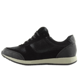 Scarpa sportiva zip zip 1280-2 nera nero 1