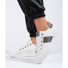 Scarpe sportive bianche da donna bianca 1
