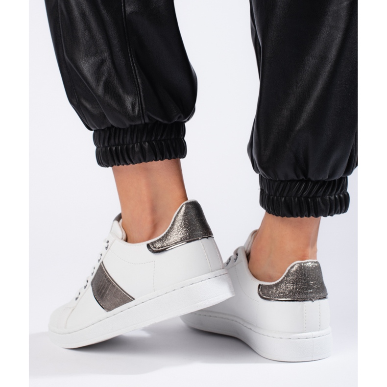 Scarpe sportive bianche da donna bianca 2