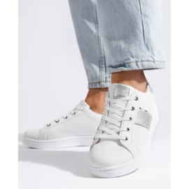 Scarpe sportive bianche da donna bianca 1