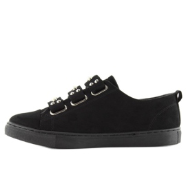 Sneakers con l1078 perle nere nero 1
