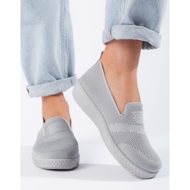 Scarpe da ginnastica slip-on grigie grigio 1