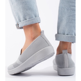 Scarpe da ginnastica slip-on grigie grigio 2