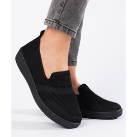 Scarpe da ginnastica slip-on nere nero 1