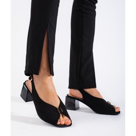 Goodin Eleganti sandali neri con tacco alto nero 1