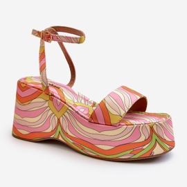 Sandali Fantasia Su Plateau E Zeppa Wiandia Multicolor multicolore 1