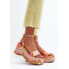 Sandali Fantasia Su Plateau E Zeppa Wiandia Multicolor multicolore 2