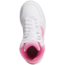 Scarpe Adidas Hoops 3.0 Mid K IG3716 bianco 1