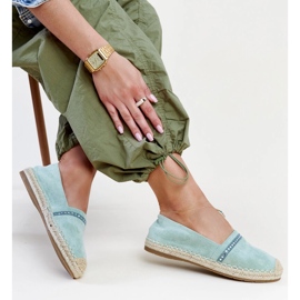 Espadrillas verdi con strass Abia verde 2