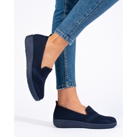 Scarpe da ginnastica slip-on blu navy 1