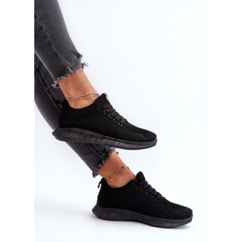 Scarpe sportive in tessuto da donna nere Kehope nero 1