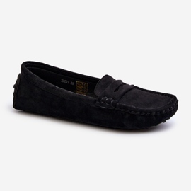 Mocassini da Donna in Eco Camoscio Nero Adelmarie 1