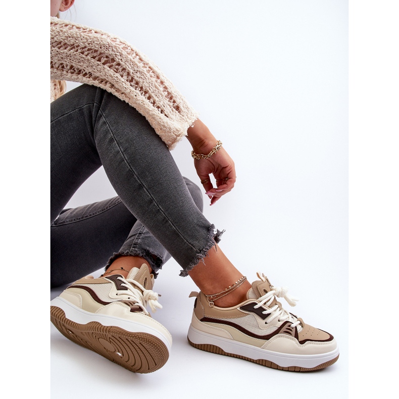 Sneakers Platform da Donna Marrone Etnaria 1