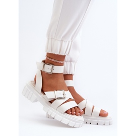 Sandali Da Donna Con Cinturini In Eco Pelle Bianco Eladira 2