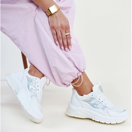 Sneakers bianche con suola spessa Matea bianco 1