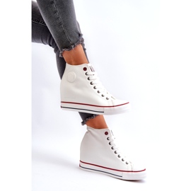 Sneakers con zeppa da donna Cross Jeans NN2R4004 Bianco bianca 4