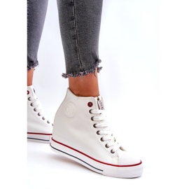 Sneakers con zeppa da donna Cross Jeans NN2R4004 Bianco 2