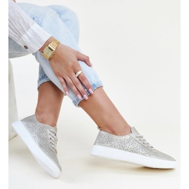 Sneaker Whitley in ecopelle color oro d'oro 1
