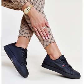 Sneakers Gioya in ecopelle nera nero 1