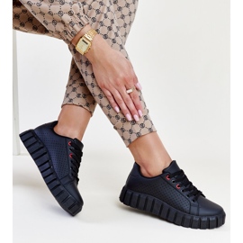 Sneaker nere con massiccia suola Nesibe nero 1