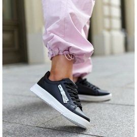 Sneaker Brecht in ecopelle nera nero 2