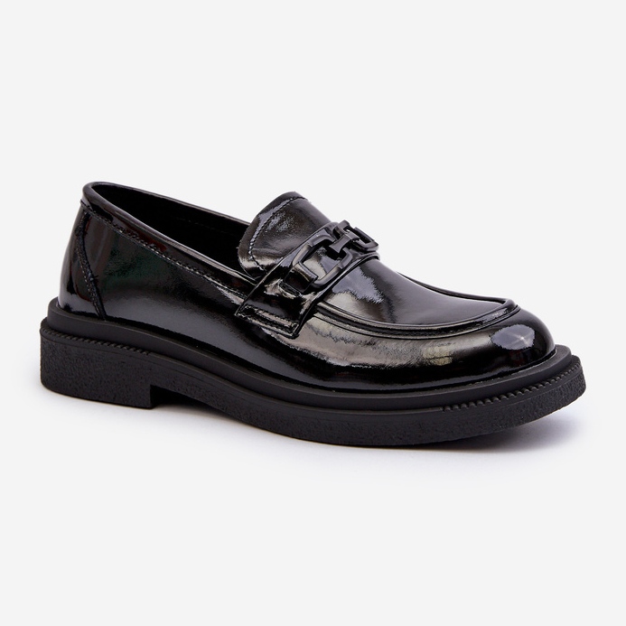 Mocassini da donna in vernice nera Keelana nero 1