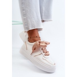 Sneakers Platform da Donna Bianco Tessama bianca 1