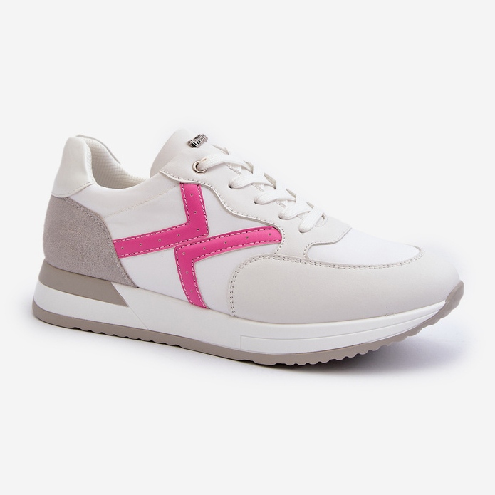 Sneakers con plateau da donna INBLU IN000362 Bianco bianca 1