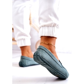 Evento Mocassini da donna in camoscio Menta Morreno verde 3