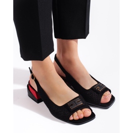 Goodin Sandali bassi traforati da donna, colore nero 1