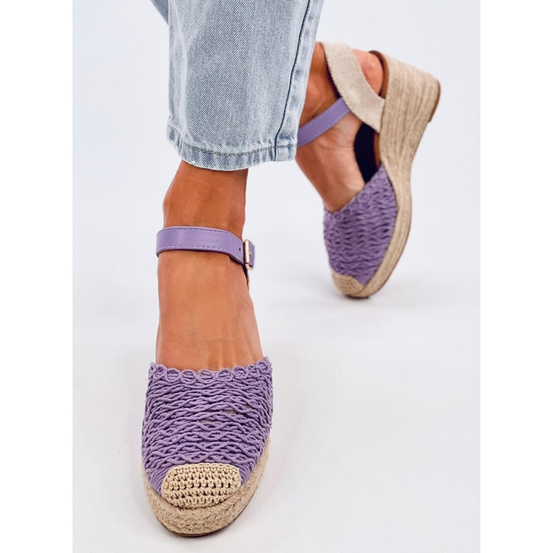 Morelli Sandali espadrillas con zeppa LT.PURPLE viola 1