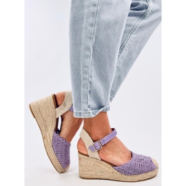 Morelli Sandali espadrillas con zeppa LT.PURPLE viola 2