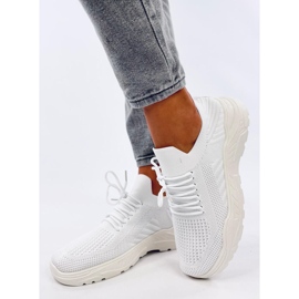 Scarpe sportive a calzino Jaussa bianche bianca 2