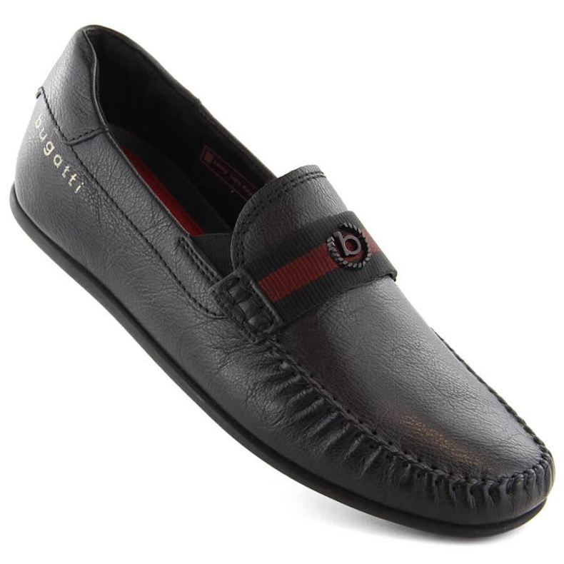 Comode scarpe in pelle Bugatti M INT2000 nere nero 1