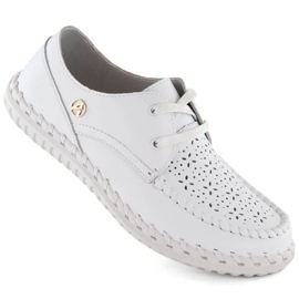 Scarpe Artiker W HBH73 in pelle bianca bianco 1