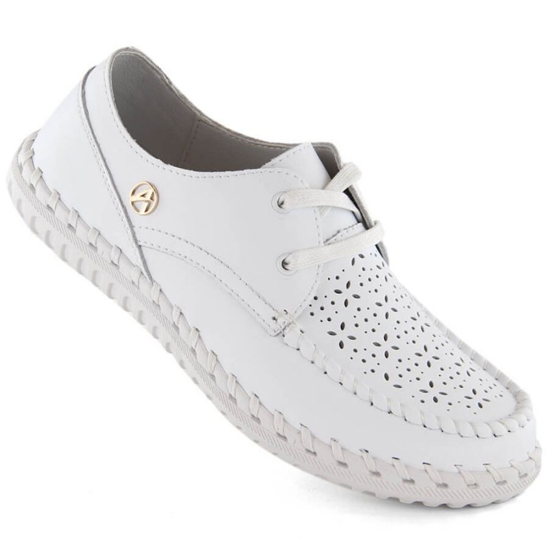 Scarpe Artiker W HBH73 in pelle bianca bianco 1