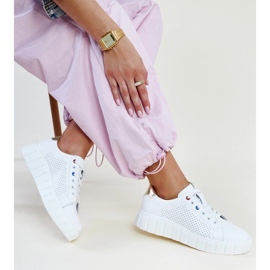 Sneakers Zvonka in pelle bianca 1