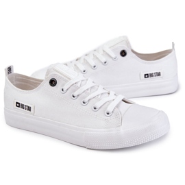 Sneakers a basso materiale maschile Big Star KK174006 White bianca 3