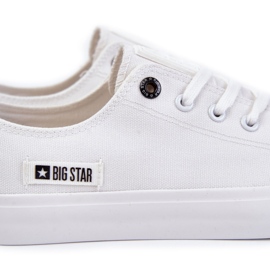 Sneakers a basso materiale maschile Big Star KK174006 White bianca 2