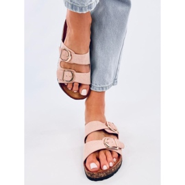 Scholki Byrd Pantofole in sughero rosa 1