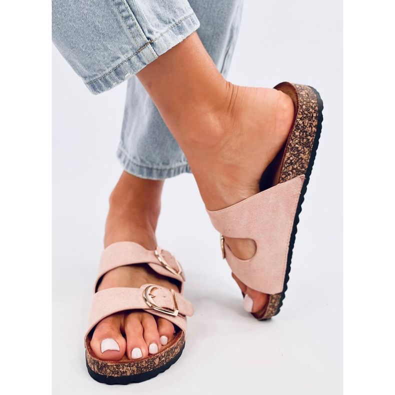Scholki Byrd Pantofole in sughero rosa 2