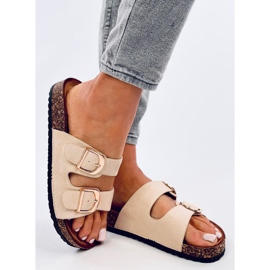 Scholki Byrd Pantofole in sughero beige 2